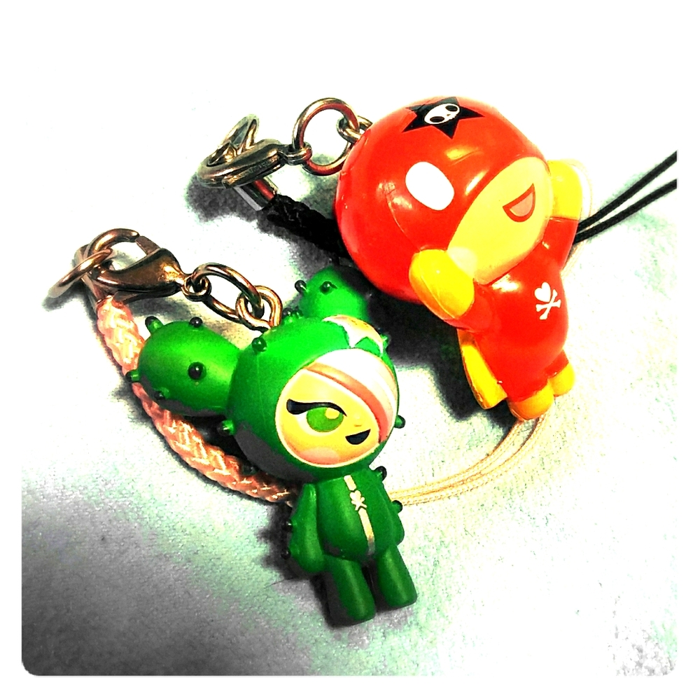 Tokidoki phone charm zipper pulls